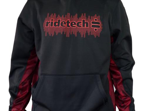 Ridetech (S) Tech Hoodie - Ridetech - Black and Red , SMALL 88083044