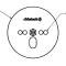 Ridetech Air spring patten plate with 7/16 nut, centered, 1/8" thick x 5.5" O.D 90000027