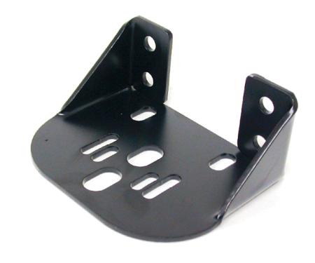 Ridetech Bolt-On rear upper air spring bracket, powder coated black 90000002