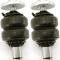 Ridetech HQ Air Suspension System with hub spindles for 1964-1966 Mustang 12090296