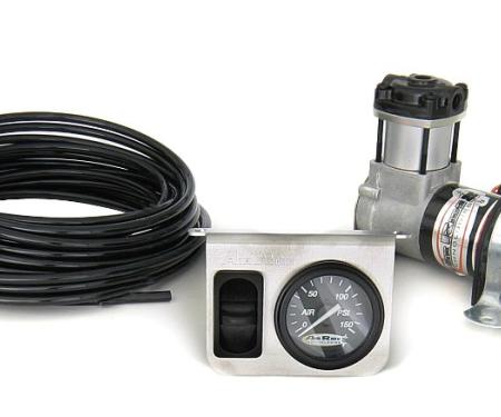 Ridetech On-Demand 1 way compressor kit with analog gauge 30111500