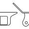 Ridetech Tri link right frame bracket assembly, uncoated 90000164