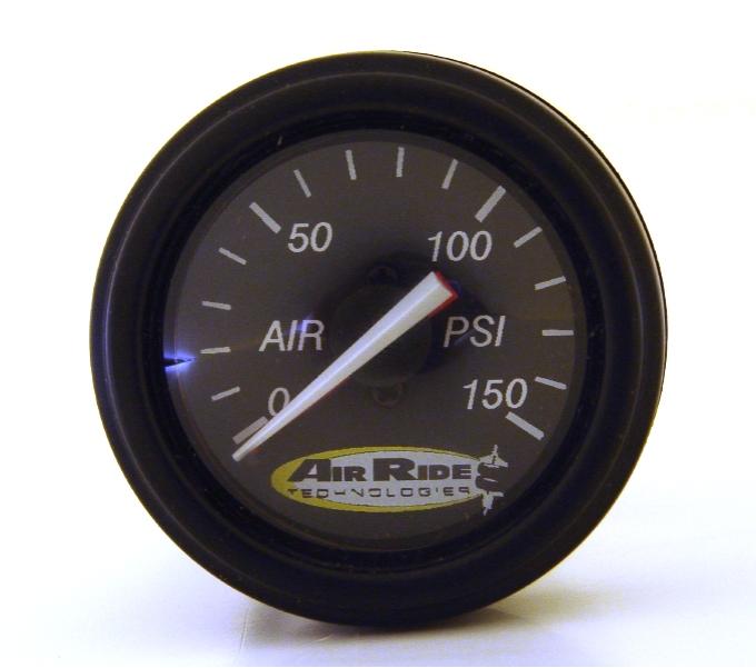 Ridetech Air Pressure Gauge, Dual Needle, Black Face - 150psi 31960003