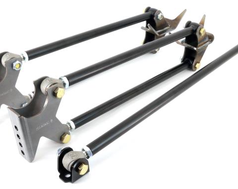 Ridetech Parallel Four Link , Universal Weld-in with black powder coated bars 18988899