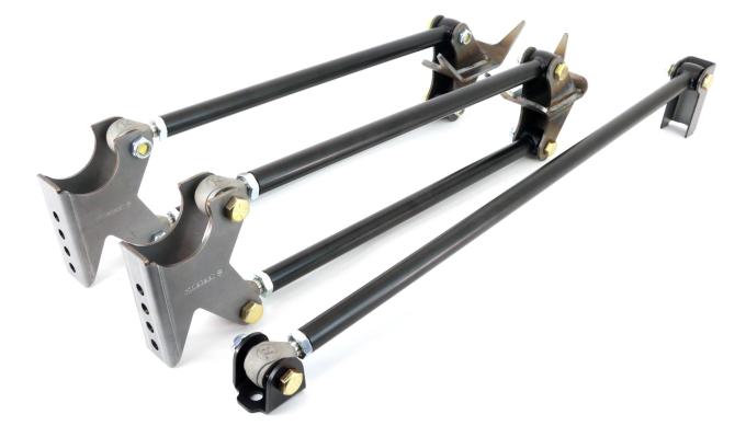 Ridetech Parallel Four Link , Universal Weld-in with black powder coated bars 18988899