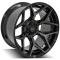 4PLAY Wheels 4P06 - 4PLAY Gen3 4P06 22x12 6x135mm & 6x5.5" -44et in Brushed Black 4P06-22120-6D55-44BBT