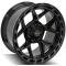 4PLAY Wheels 4P55 - 4PLAY Gen3 4P55 20x10 6x135mm & 6x5.5" -18et in Brushed Black 4P55-20100-6D55-18BBT