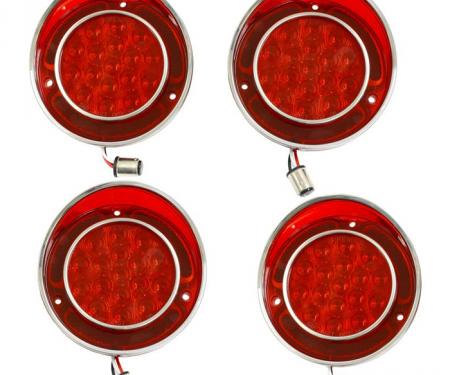 Corvette LED Tail Lamp Set, No Backup Lights, 1968-1973