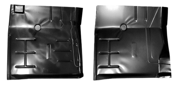 Redline Restomotive® 1972-1993 Dodge Pickup & 1974-1993 Ramcharger (Modify for 4WD) Front Left and Right Cab Floor Pan Section