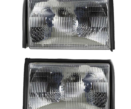 Redline Restomotive® 1987-1993 Ford Mustang Left and Right Headlamp Assembly