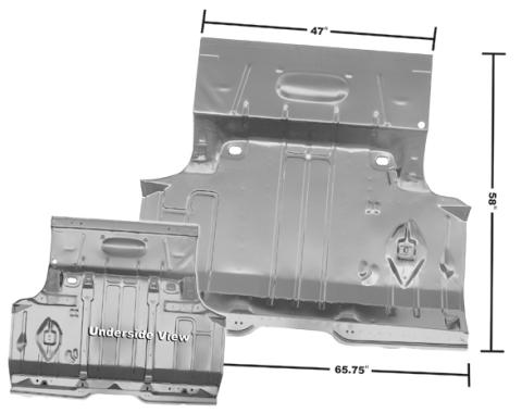 Dynacorn 64-65 Trunk Floor Complete Weld-Thru Primer 1462MAWT