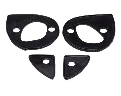 Metro Moulded Parts 1952-1955 Lincoln Door Handle Pads. 3" Long & 1-1/2" Long. Set r&l MP 821-Y