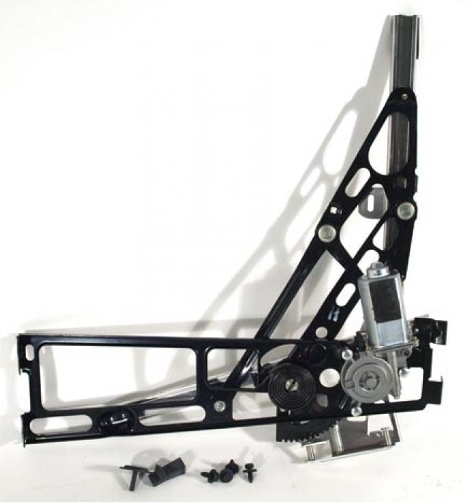 Corvette Power Window Regulator, Left with Motor, 1984-1996