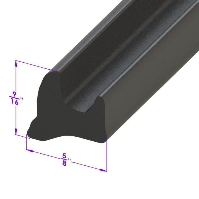 Metro Moulded Parts Trunk Seal. Sponge Rubber. Sold by the Foot. LP 108-B/FT