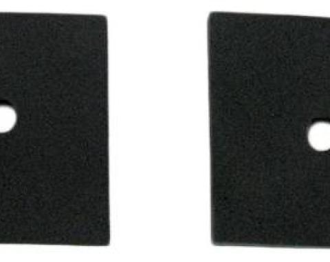 Front Fender To Body Anti-Squeak Pads, Foam Rubber, Pair