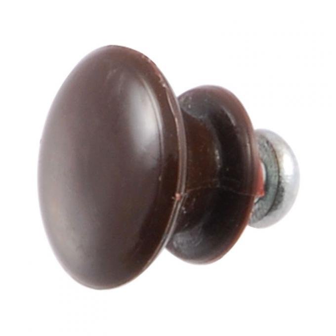 Dennis Carpenter Ash Tray Knob - Dark Brown - 1936 Ford Car   68-7004830-A
