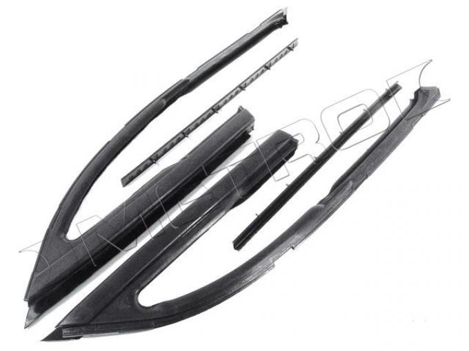 Metro Moulded Parts Front Vent Window Seals, For 2-door hardtop and convertible, Pair, R&L WR 2009