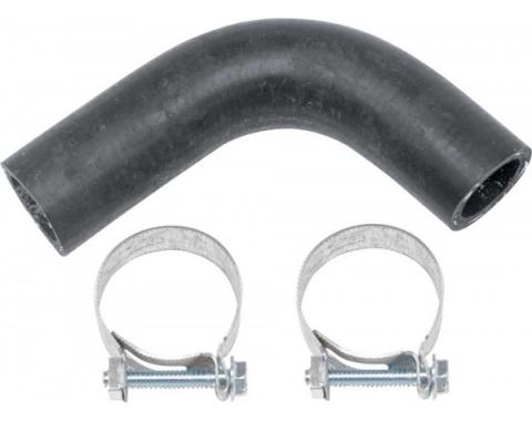 Camaro Water Pump Bypass Hose, Big Block, Molded, With Hose Clamps, 1967-1968