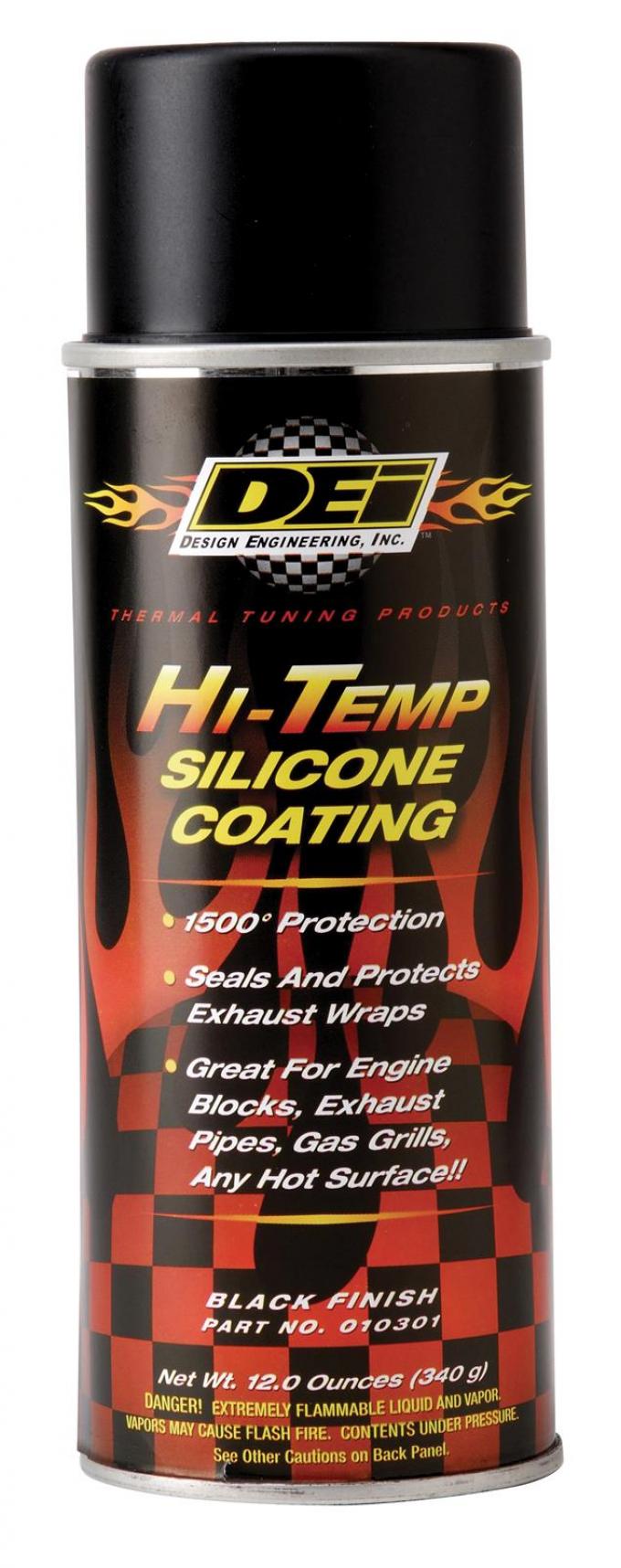 Corvette Exhaust Wrap High Temp Coating, Black