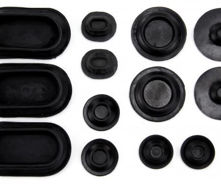 Mustang Rubber Body Plug Kit, 1971-1973