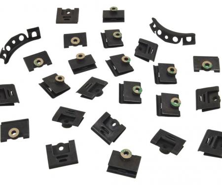 Corvette Windshield Moulding Clip Set, Coupe 26 Piece, 1964-1967