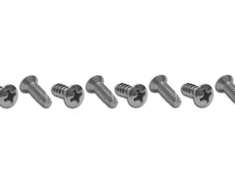 Corvette Headlight Bezel Screws, 8 Piece Set, 1964-1967