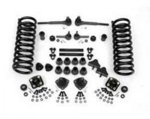 Chevy Front End Rebuild Kit, Except Power Steering, With 2Lowering Springs, 1955-1957
