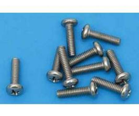 Chevy Parking Light & Taillight Lens Screw Set, Stainless Steel, 1957