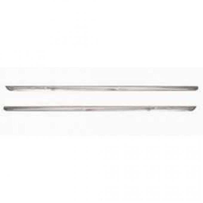 Chevy Rocker Panel Moldings, Stainless Steel, Best Quality, 1957