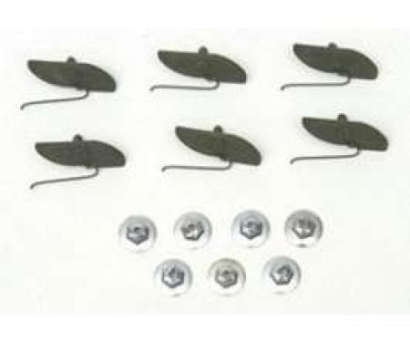 Chevy Paint Divider Molding Clip Set, Upper, Bel Air, 1956