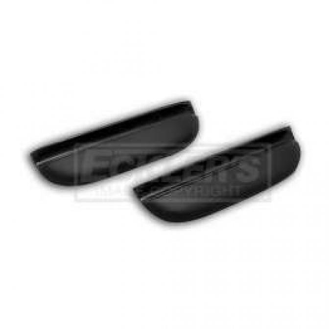 Chevy Door Armrests, 150 & 210, Black, 1957