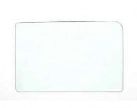 Chevy Front Door Glass, Clear, 4-Door Sedan Or Wagon, 1955-1957