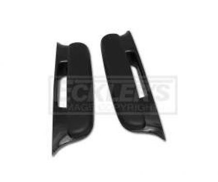 Chevy Door Armrests, Bel Air, Black, 1957