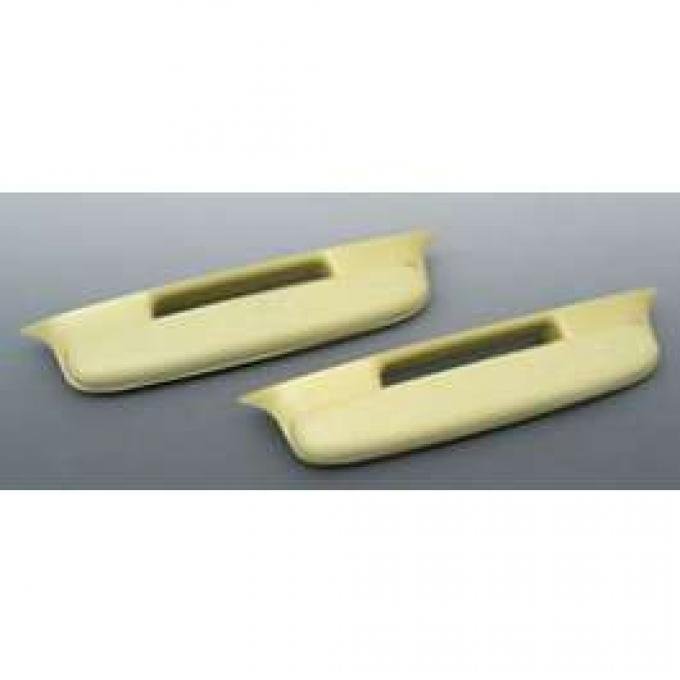 Chevy Door Armrests, Bel Air, Yellow, 1957