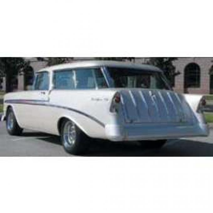 Chevy Rear Curved Quarter Glass, Right, Tinted, Nomad, 1955-1957