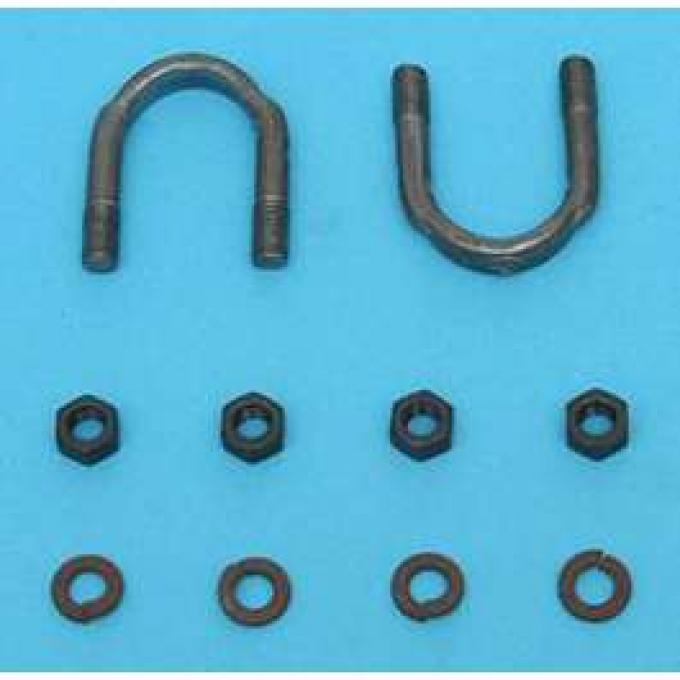 Chevy Driveshaft Rear U-Bolt Kit, 1955-1957