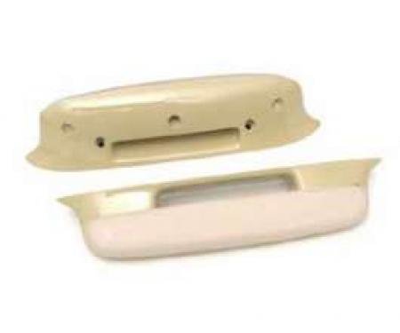 Chevy Door Armrests, Bel Air, Beige, 1957