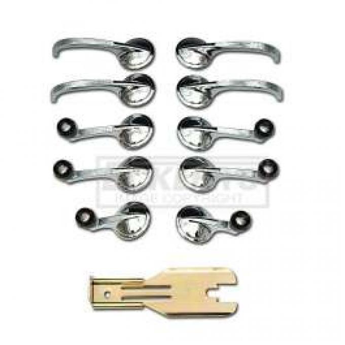 Chevy Inside Handle Kit, 4-Door, 1955-1957