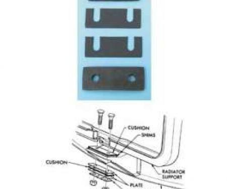 Chevy Radiator Saddle Shim Set, 1955-1957