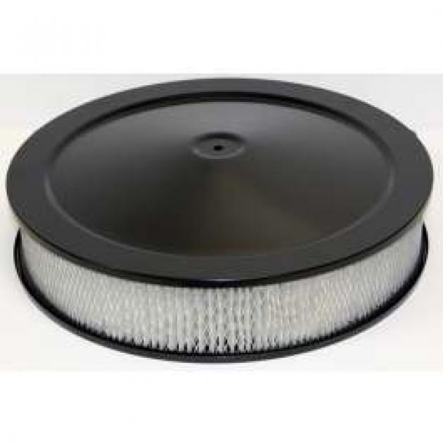 Chevy Air Cleaner, Round Black, 14 X 3