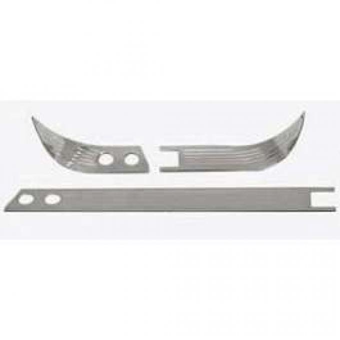 Chevy Billet Aluminum Dash Trim Set, Without Radio Option, 1957