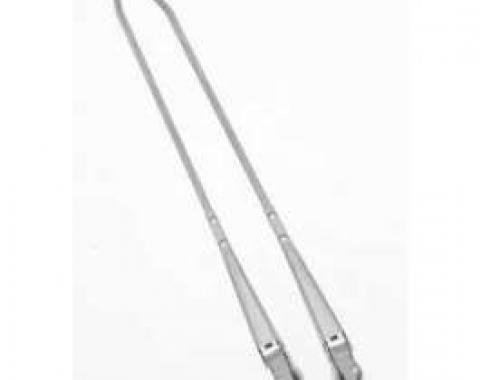 Chevy Windshield Wiper Arms, Polished, Stainless Steel, 1955-1957