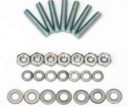 Chevy Hood Bar Stud, Nut & Washer Hardware Kit, 1955