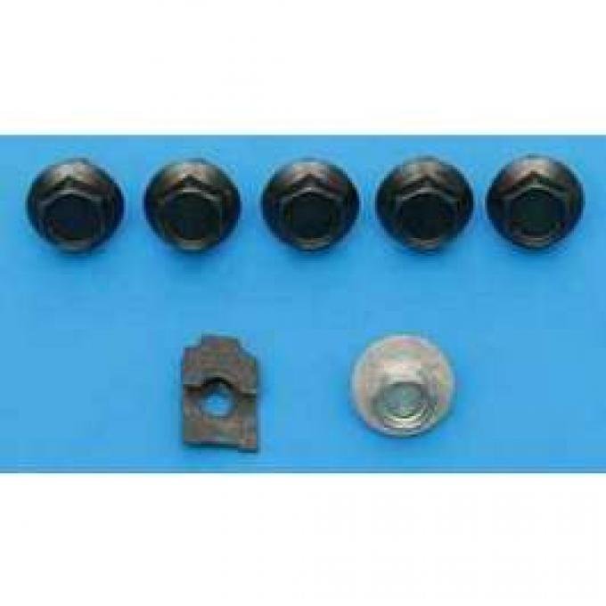 Chevy Hood Latch & Striker Plate Screw Set, 1955-1957