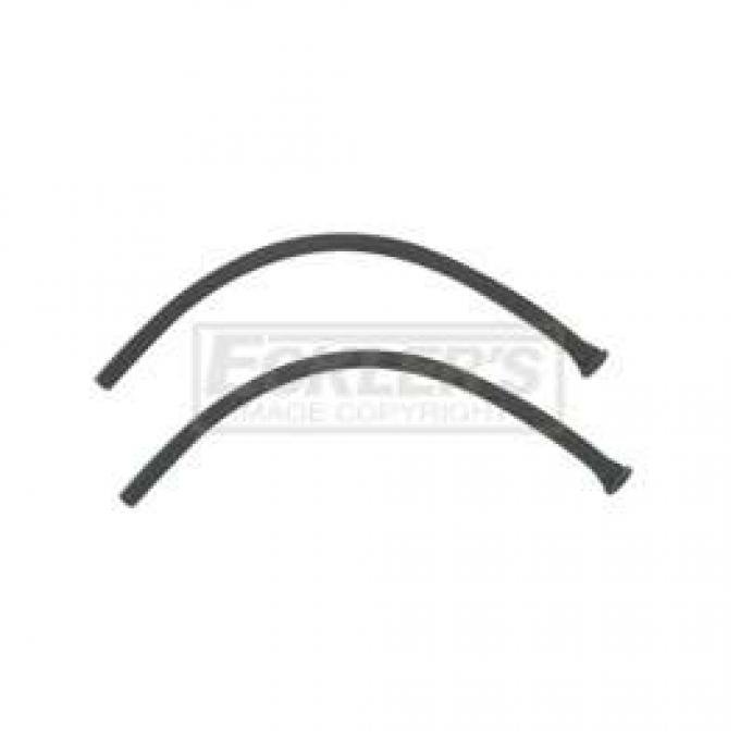 Chevy Rear Glass Drain Seals, 4-Door Hardtop, 1956-1957