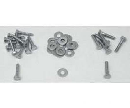 Chevy Convertible Rear Tack Strip Screw Set, 1955-1957