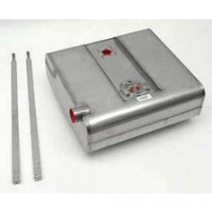 Chevy Gas Tank, Stainless Steel, For Post 1998 Fuel Injection, With 60 psi Pump, 1955-1956