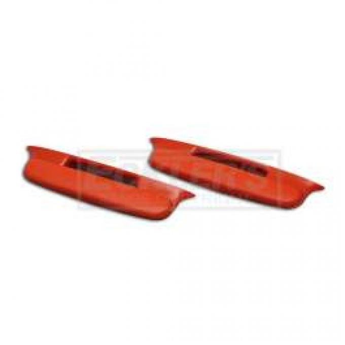 Chevy Door Armrests, Bel Air, Red, 1957