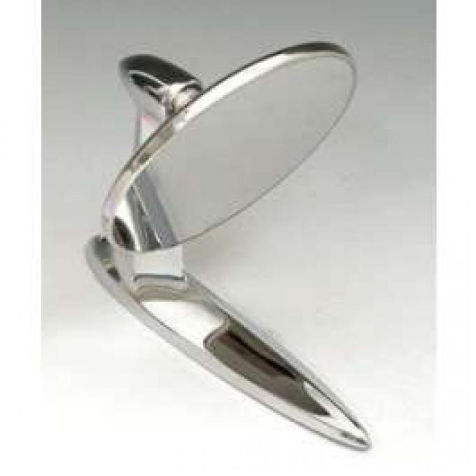 Chevy Outside Rear View Mirror, Good Quality, 1955-1957