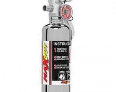 Fire Extinguisher, H3R MaxOut, Chrome, 1 Lb.